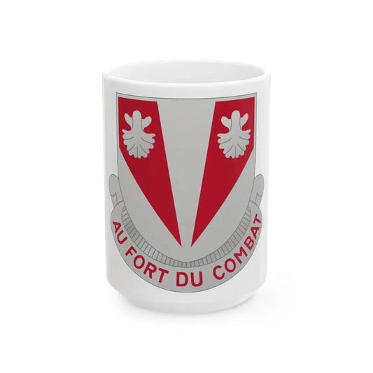 489 Engineer Battalion (U.S. Army) White Coffee Mug 15oz - Go Mug Yourself