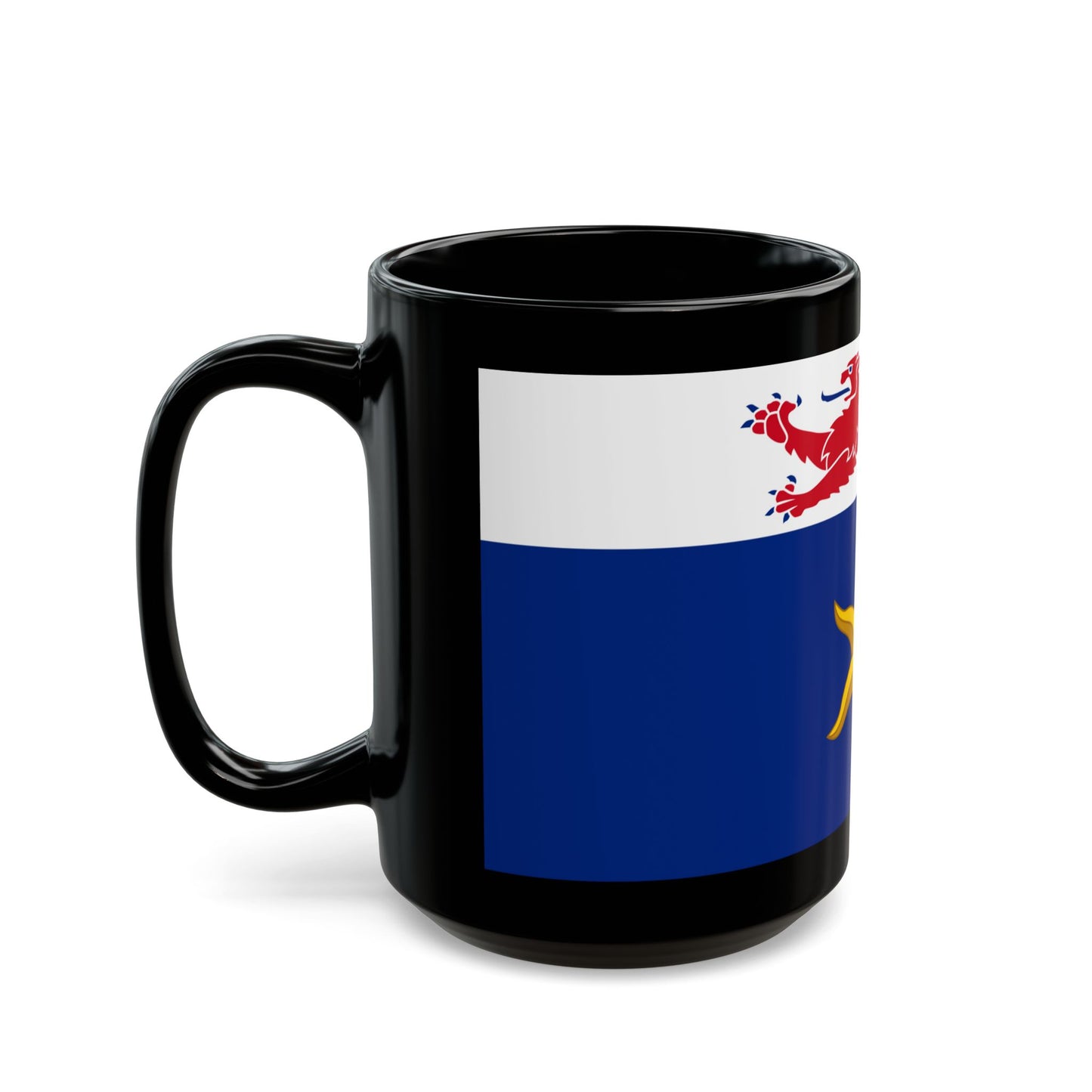 Flag of the City of Hobart Australia - Black Coffee Mug-Go Mug Yourself