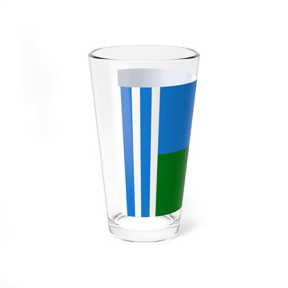 Flag of Kogalym (Russia) Pint Glass 16oz