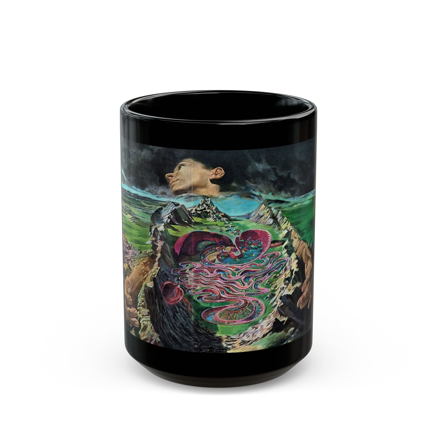 Down a Long Canal, Life magazine, December 7, 1962 - Black Coffee Mug-15oz-Go Mug Yourself