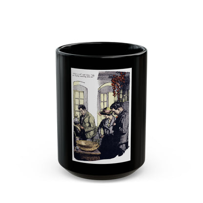 Empty Tables (2), Woman's Home Companion, November 1924 - Black Coffee Mug-15oz-Go Mug Yourself