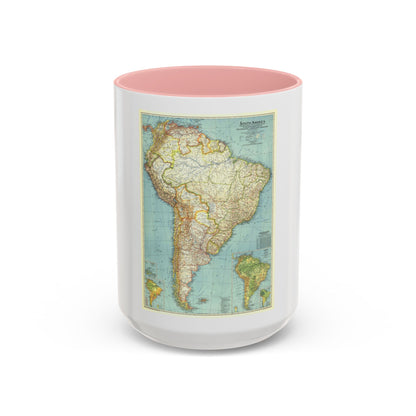 South America (1942) (Map) Accent Coffee Mug