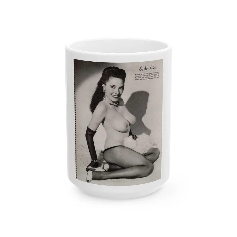 Evelyn West #21 - (Vintage Female Icon) White Coffee Mug-15oz-Go Mug Yourself