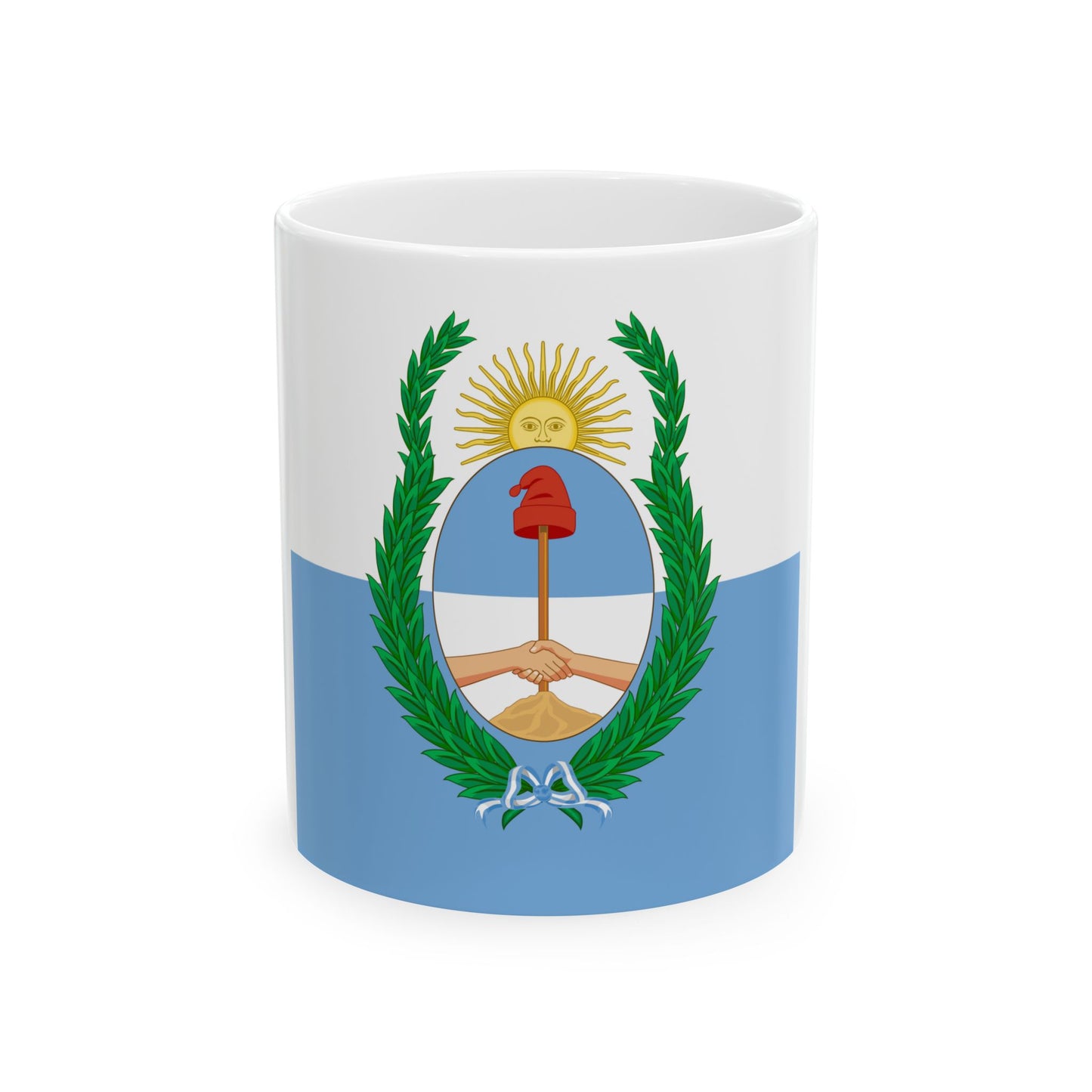 Flag of Mendoza Province Argentina - White Coffee Mug-11oz-Go Mug Yourself