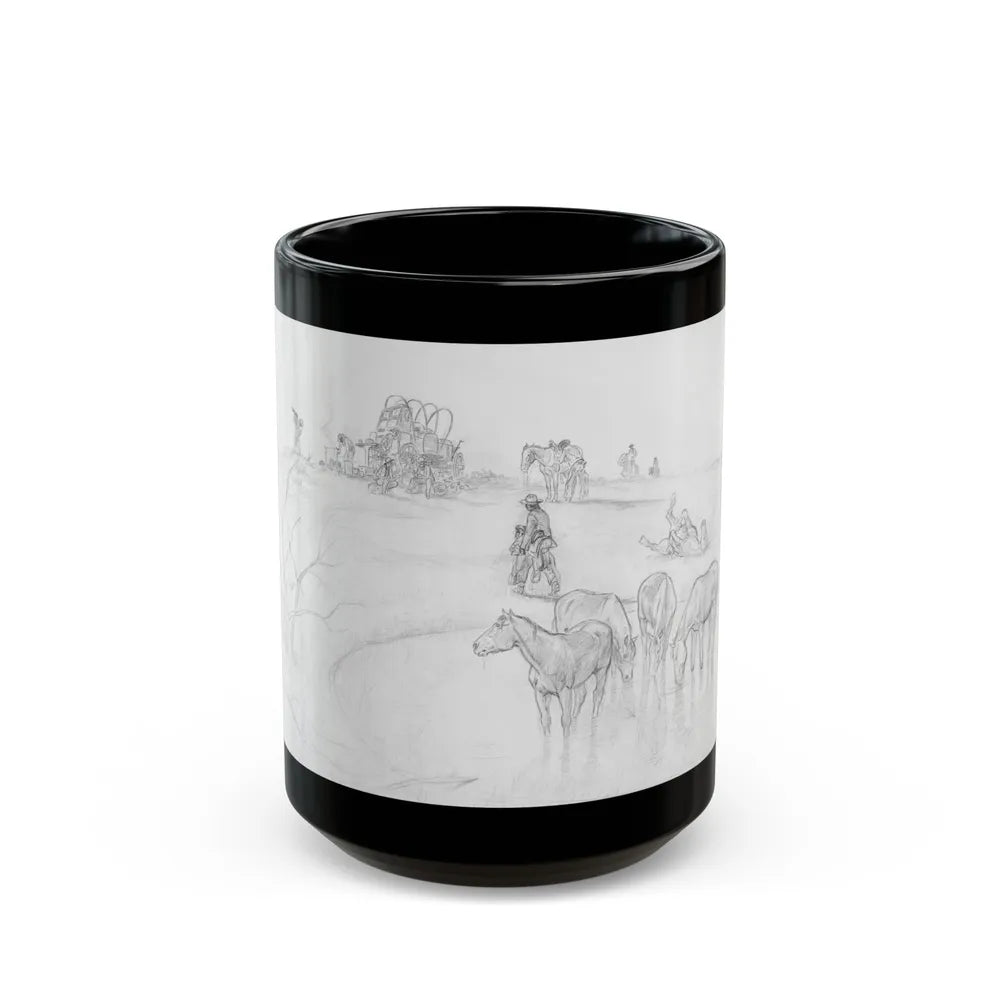 Evening Camp - Black Coffee Mug-15oz-Go Mug Yourself