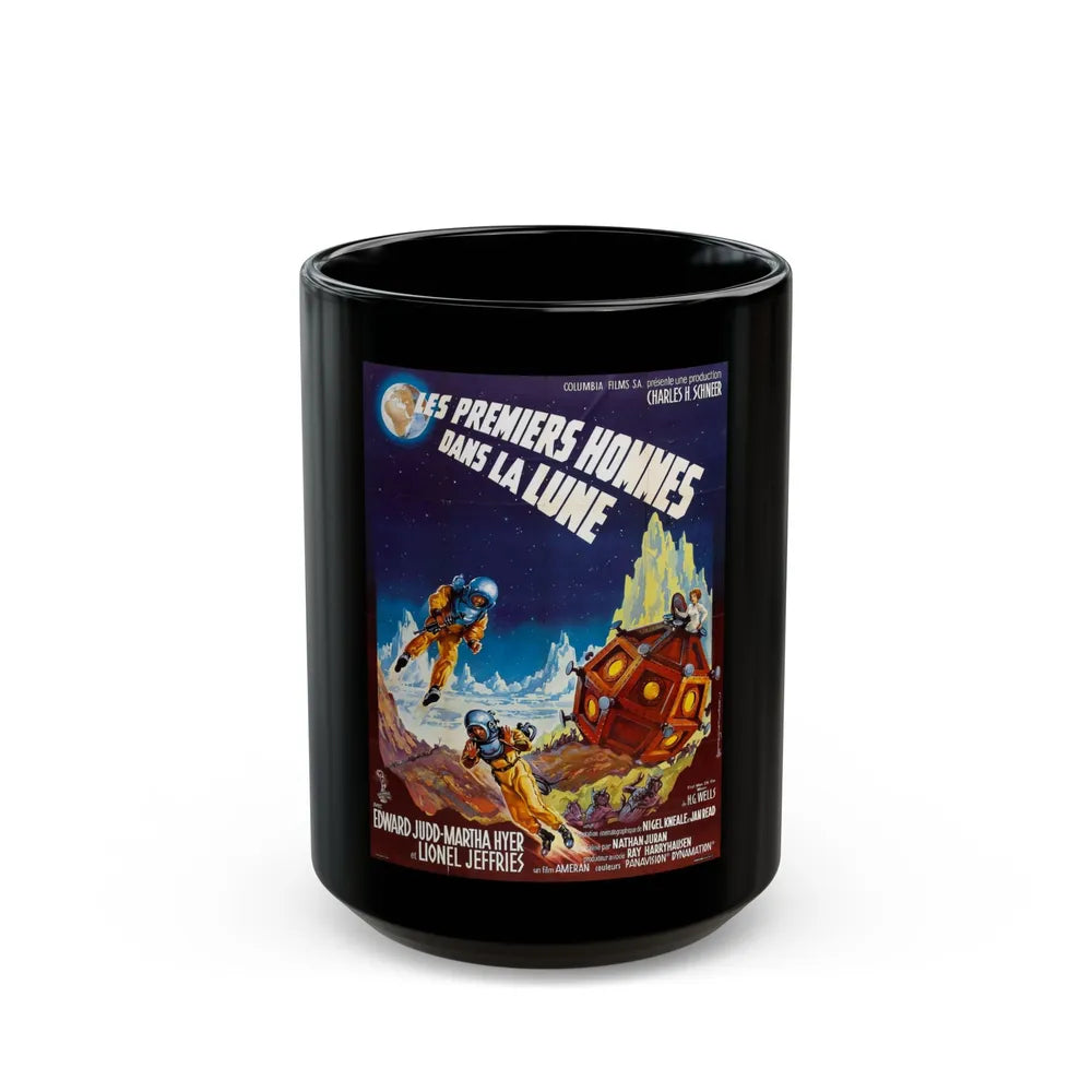 FIRST MEN IN THE MOON (FRENCH) 1964 Movie Poster - Black Coffee Mug-15oz-Go Mug Yourself