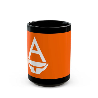 Proposed flag of Antarctica Whitney Smith - Black Coffee Mug-15oz-Go Mug Yourself