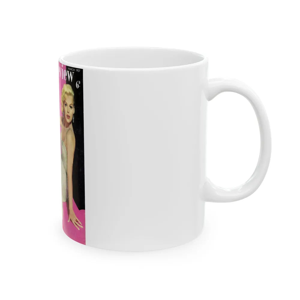 Barbara Lang #29 - Mag. Cover (Vintage Female Icon) White Coffee Mug-Go Mug Yourself