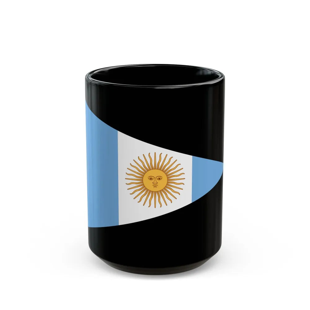 Flag of Argentine Commandante Superior 1894 to 1904 - Black Coffee Mug-15oz-Go Mug Yourself