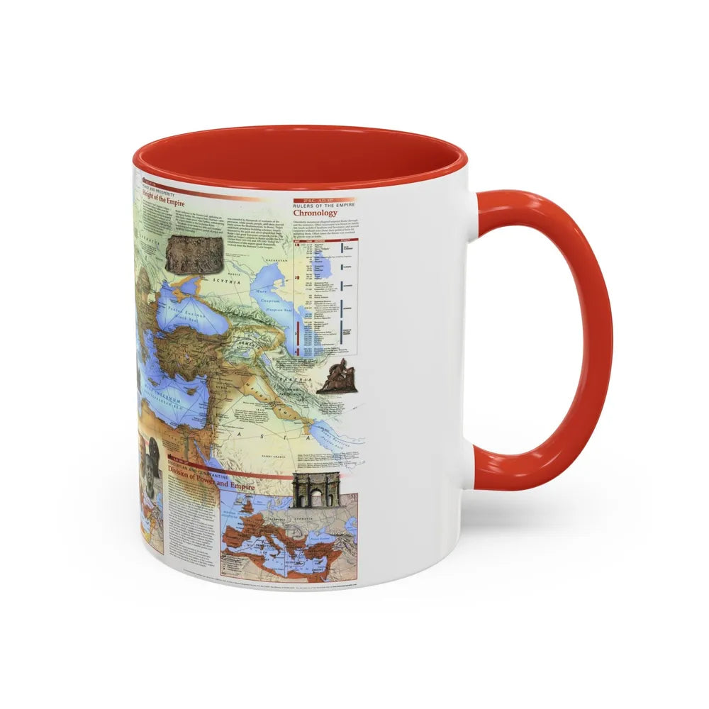 Roman Empire (1997) (Map) Accent Coffee Mug-Go Mug Yourself