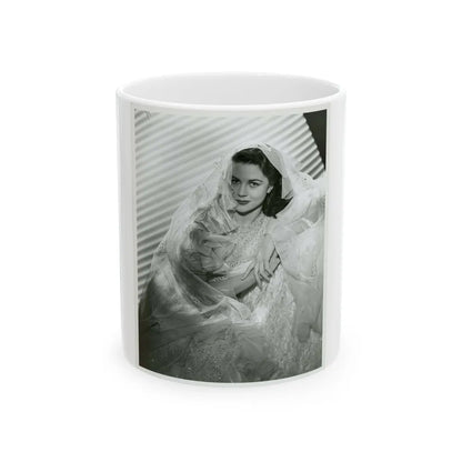 Dorothy Malone #160 (Vintage Female Icon) White Coffee Mug-11oz-Go Mug Yourself