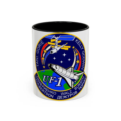 STS 108 (NASA) Accent Coffee Mug-11oz-Black-Go Mug Yourself