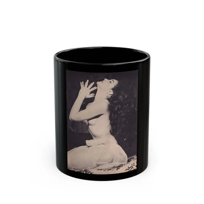 Julie Newmar #376 (Vintage Female Icon) Black Coffee Mug-11oz-Go Mug Yourself