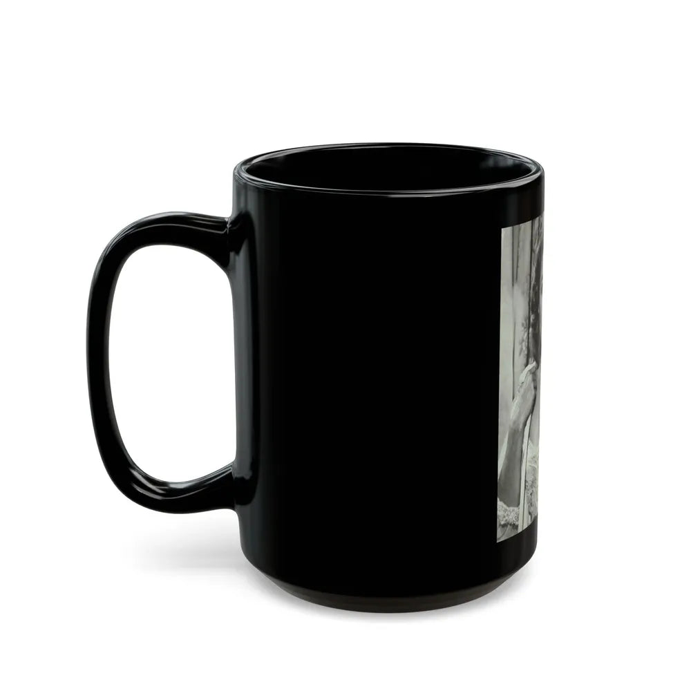 Kathleen Crowley #10 (Vintage Female Icon) Black Coffee Mug-Go Mug Yourself