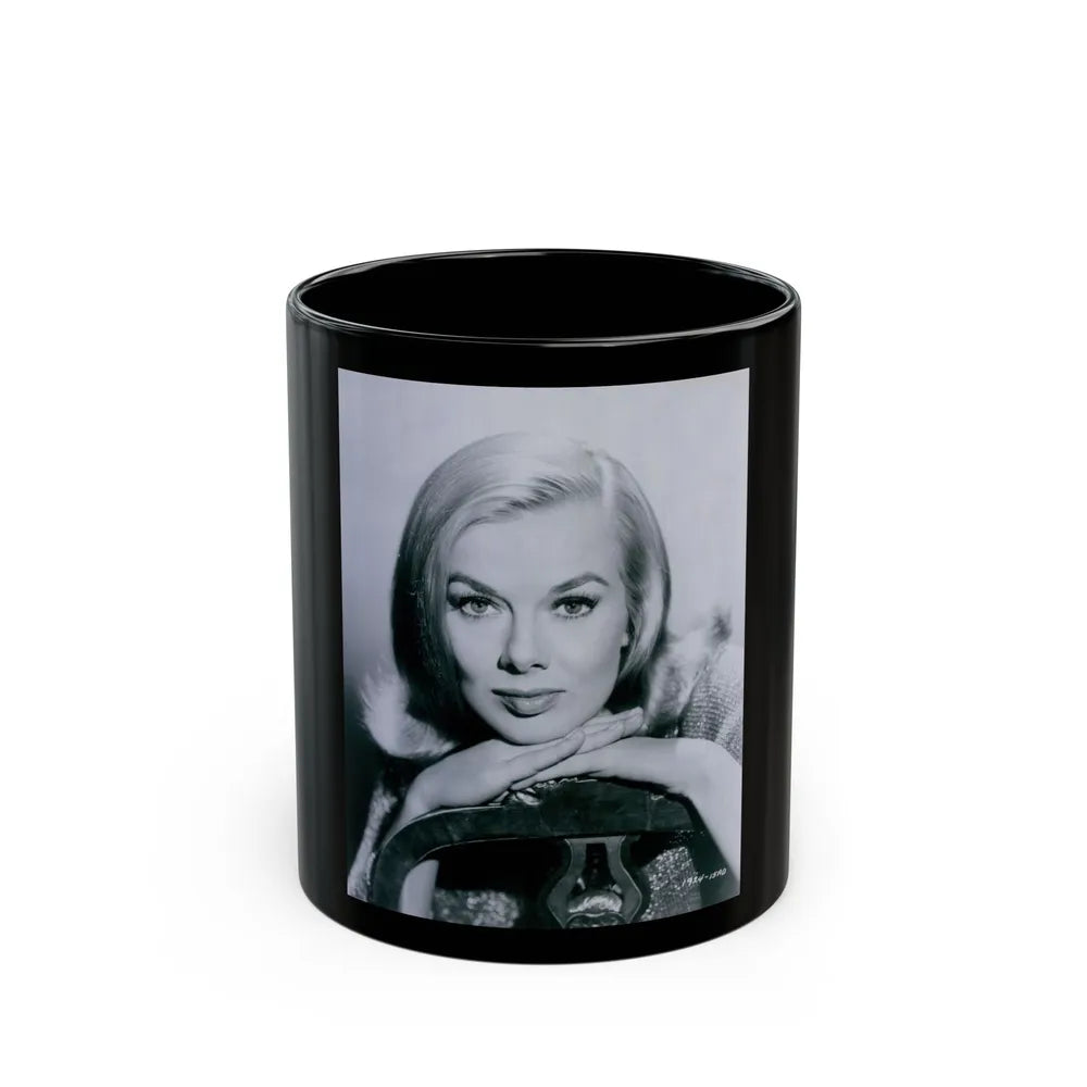 Leslie Parrish #270 (Vintage Female Icon) Black Coffee Mug-11oz-Go Mug Yourself