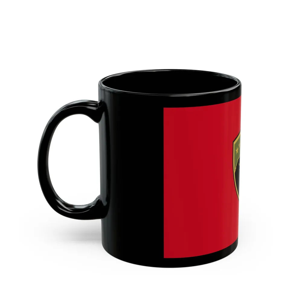 Flag of the Kosovo Security Force - Black Coffee Mug-Go Mug Yourself