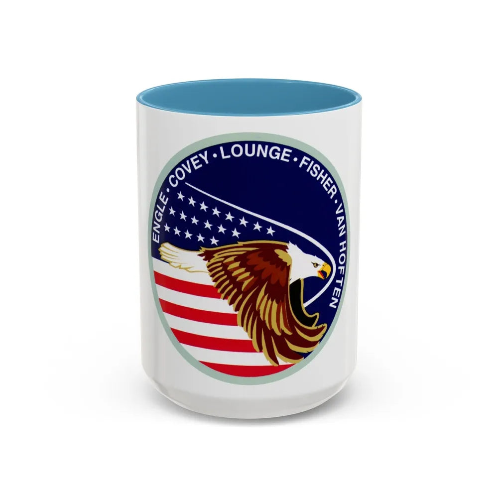 STS 51 i (NASA) Accent Coffee Mug-15oz-Light Blue-Go Mug Yourself