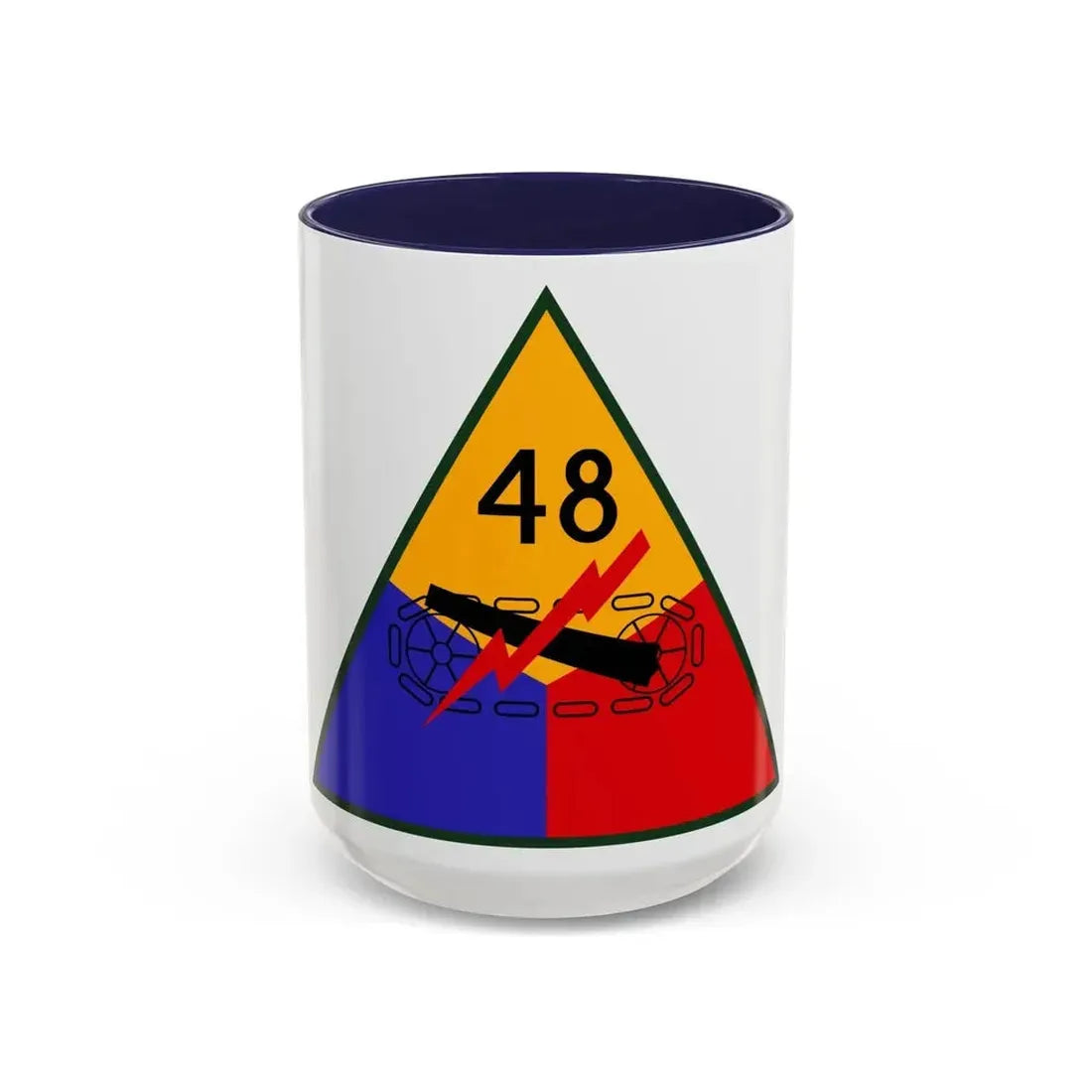 48th Armored Division (U.S. Army) Accent Coffee Mug 15oz Navy - Go Mug Yourself
