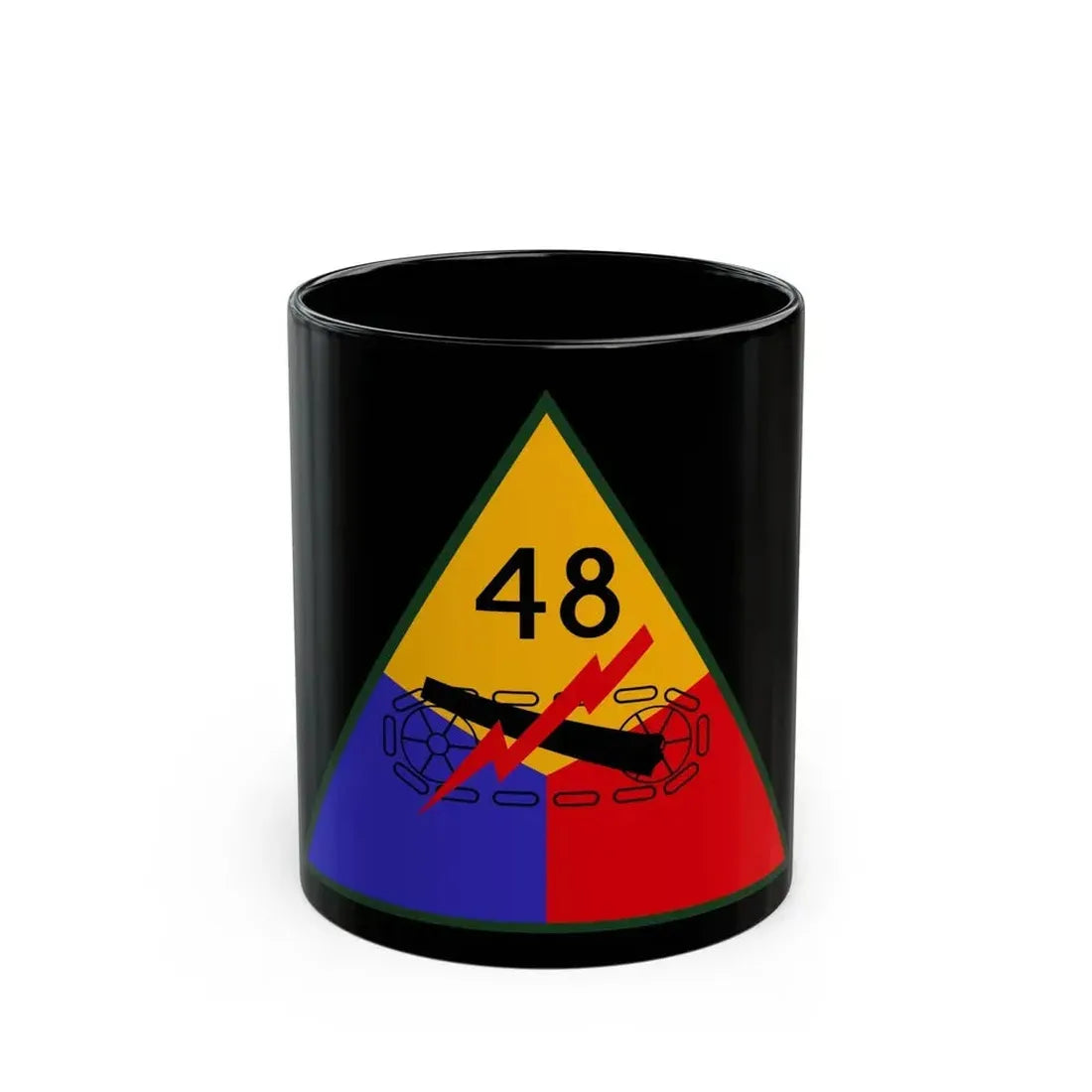48th Armored Division (U.S. Army) Black Coffee Mug 11oz - Go Mug Yourself