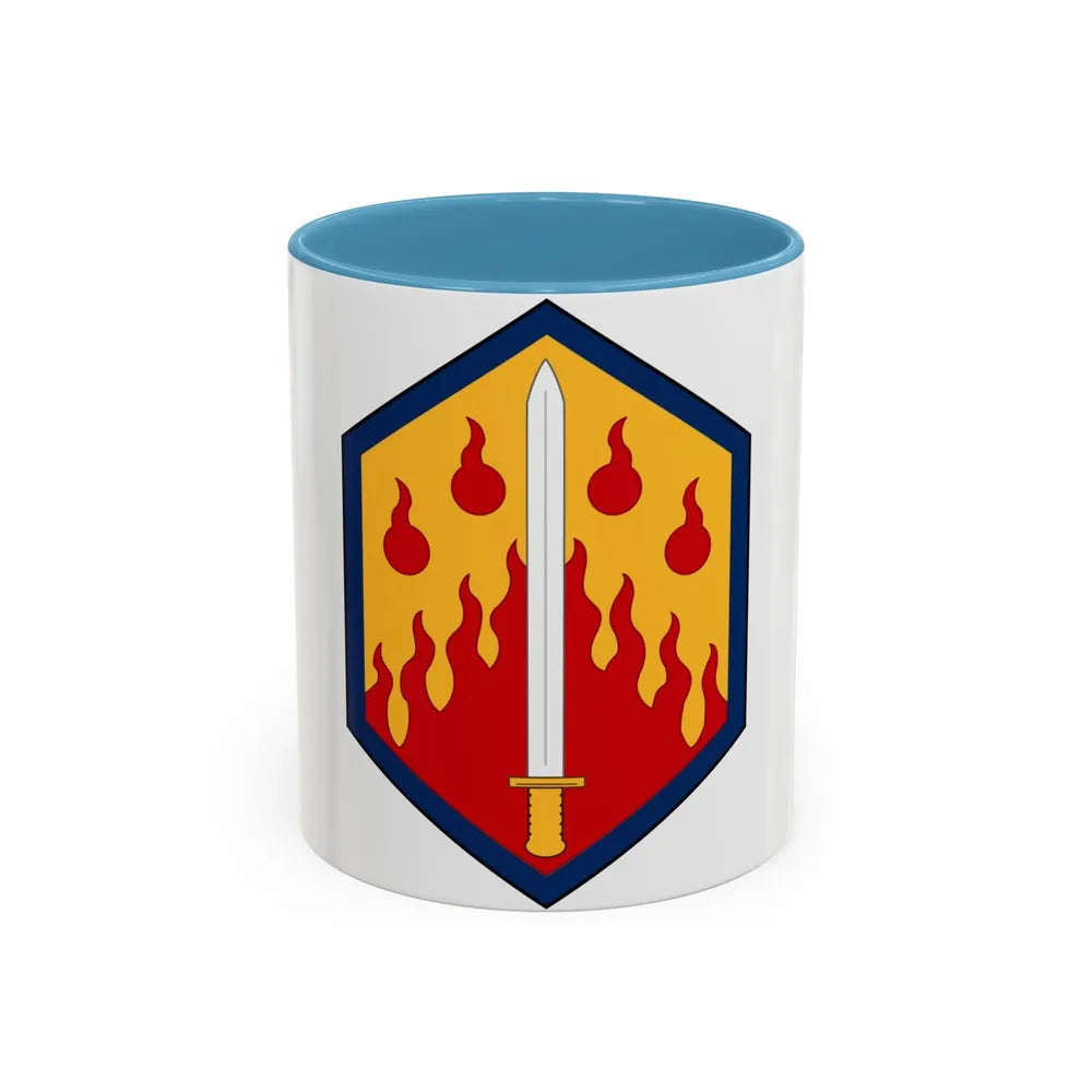 48th Chemical Brigade (U.S. Army) Accent Coffee Mug-11oz-Light Blue-Go Mug Yourself