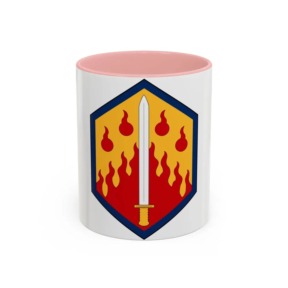 48th Chemical Brigade (U.S. Army) Accent Coffee Mug-11oz-Pink-Go Mug Yourself