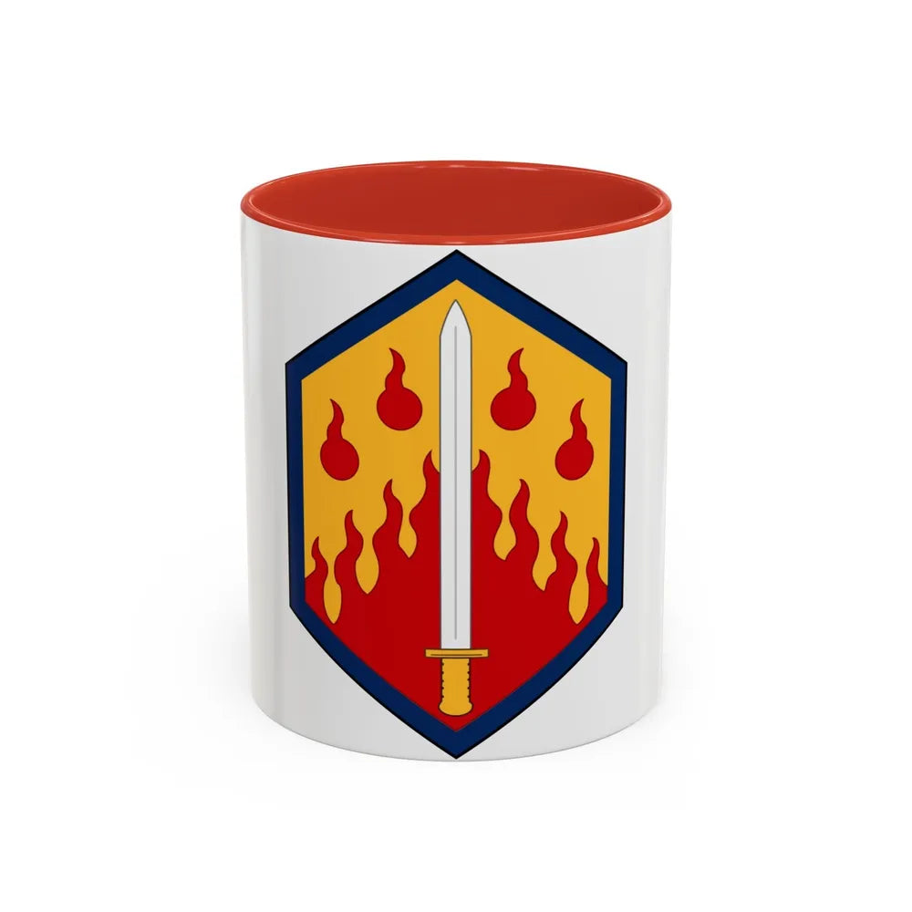 48th Chemical Brigade (U.S. Army) Accent Coffee Mug-11oz-Red-Go Mug Yourself