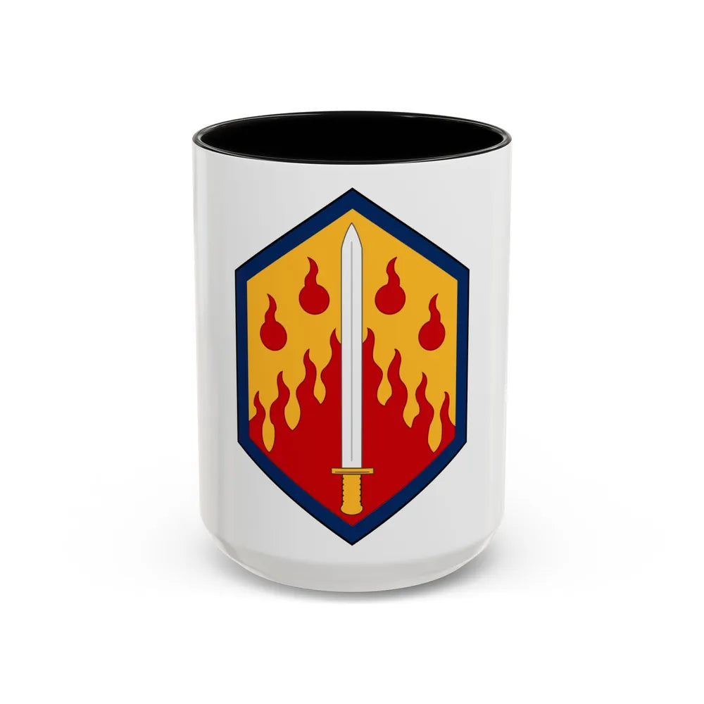 48th Chemical Brigade (U.S. Army) Accent Coffee Mug-15oz-Black-Go Mug Yourself