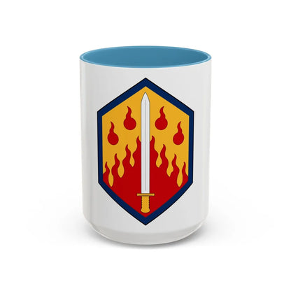 48th Chemical Brigade (U.S. Army) Accent Coffee Mug-15oz-Light Blue-Go Mug Yourself