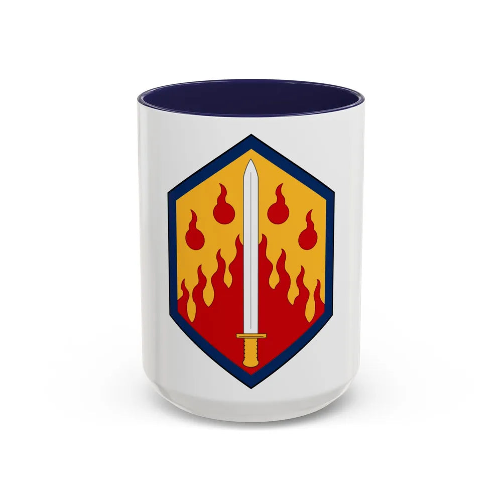 48th Chemical Brigade (U.S. Army) Accent Coffee Mug-15oz-Navy-Go Mug Yourself