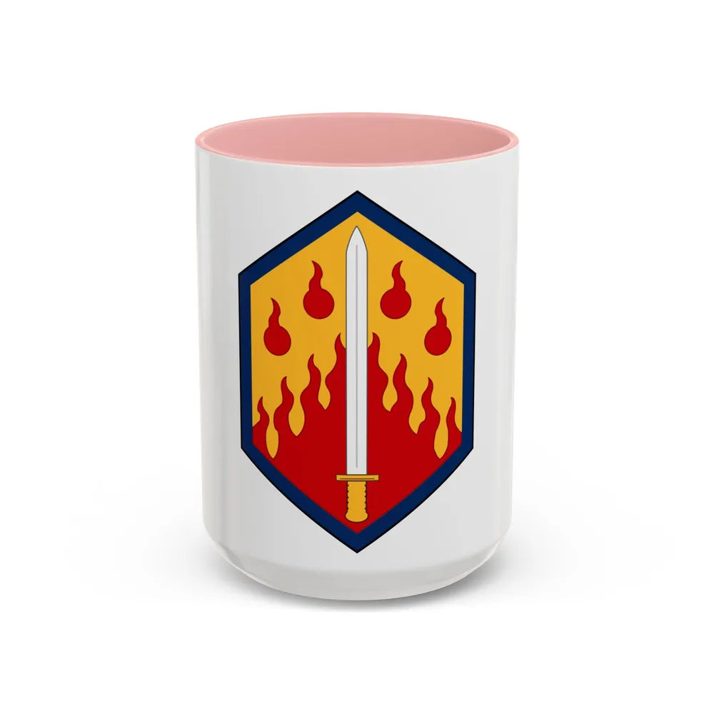 48th Chemical Brigade (U.S. Army) Accent Coffee Mug-15oz-Pink-Go Mug Yourself