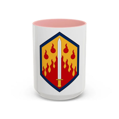 48th Chemical Brigade (U.S. Army) Accent Coffee Mug-15oz-Pink-Go Mug Yourself