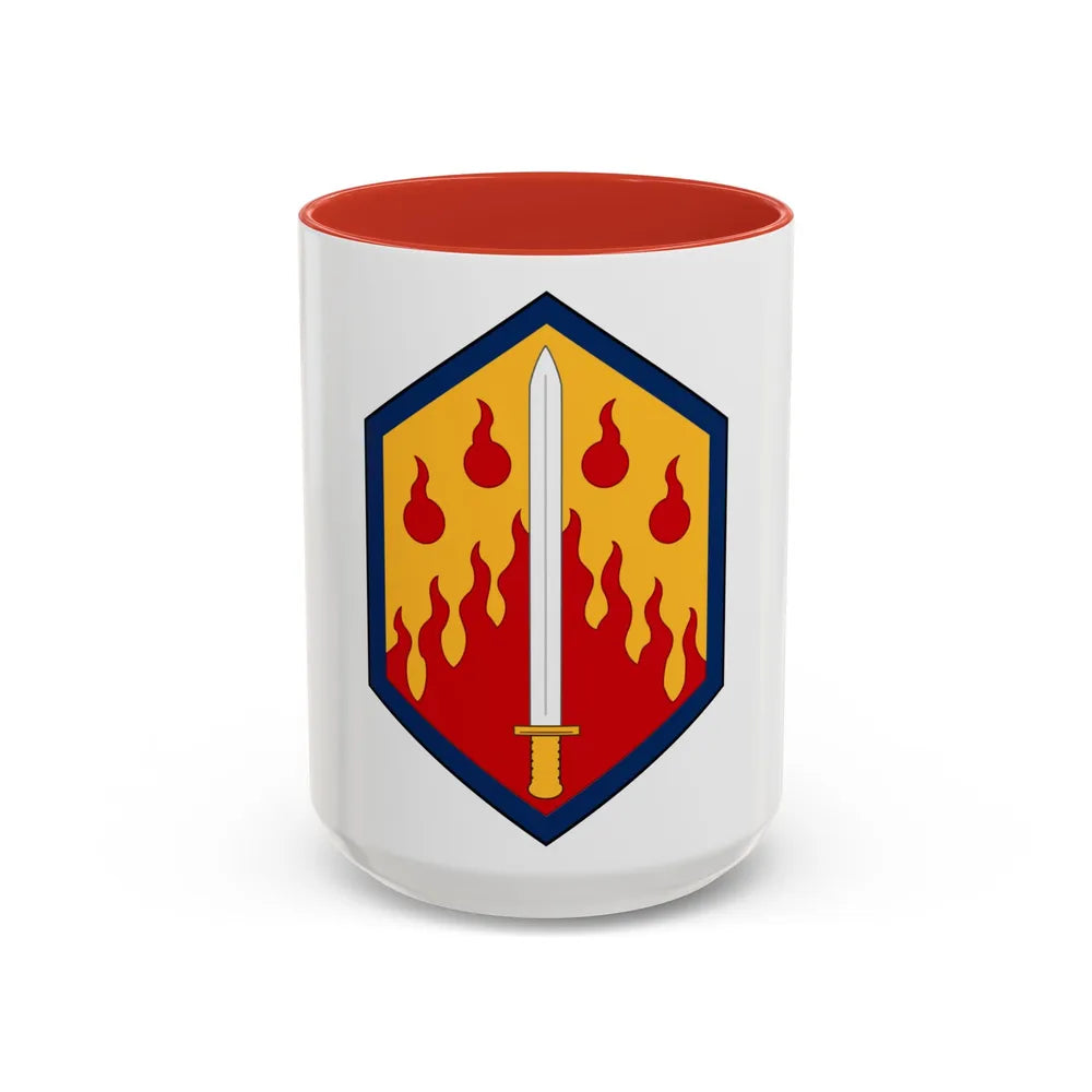 48th Chemical Brigade (U.S. Army) Accent Coffee Mug-15oz-Red-Go Mug Yourself