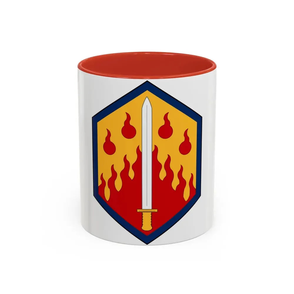 48th Chemical Brigade (U.S. Army) Accent Coffee Mug 11oz Red - Go Mug Yourself