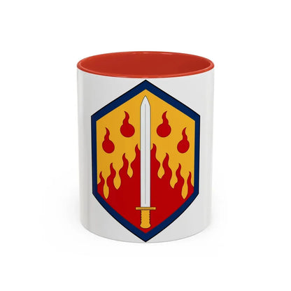 48th Chemical Brigade (U.S. Army) Accent Coffee Mug 11oz Red - Go Mug Yourself