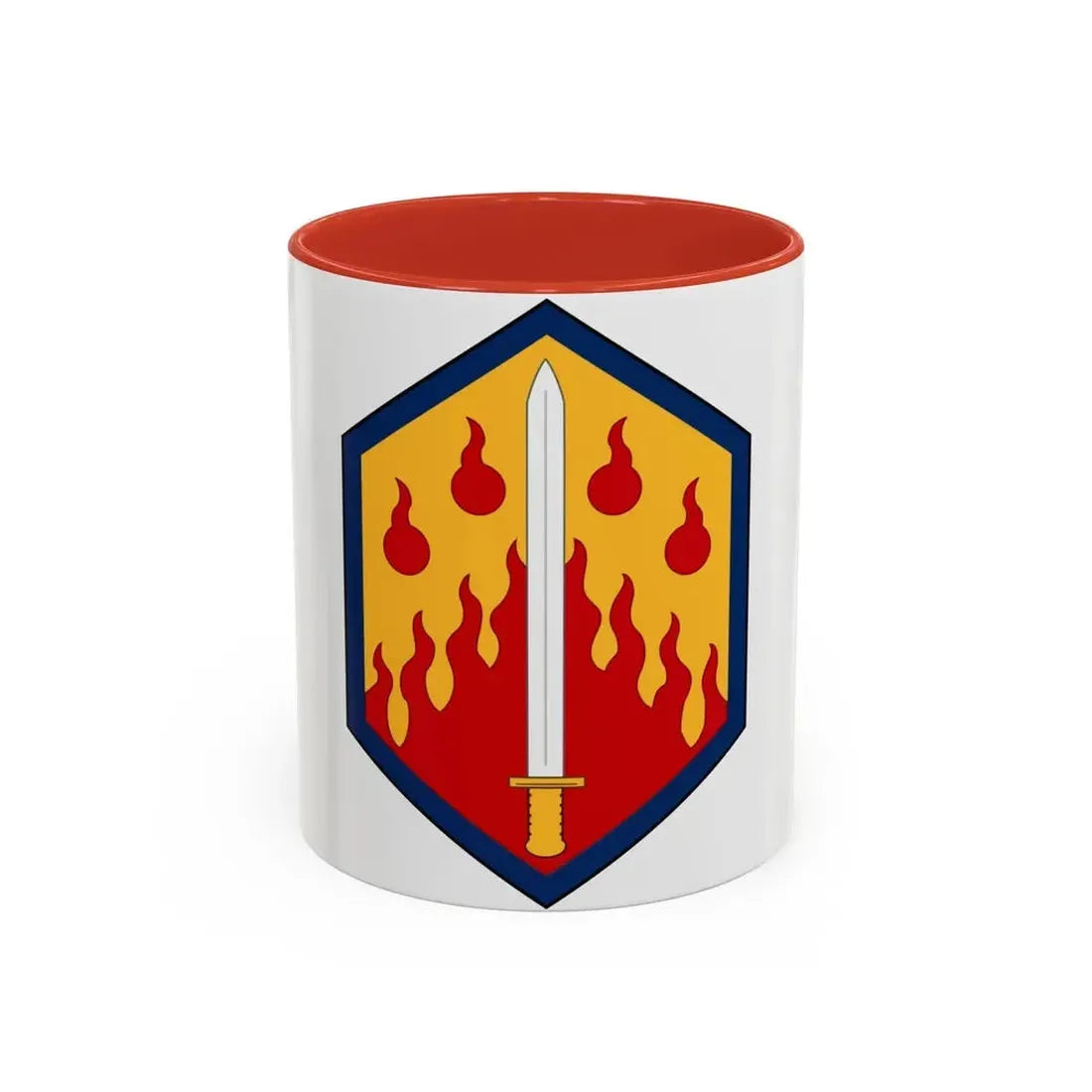 48th Chemical Brigade (U.S. Army) Accent Coffee Mug 11oz Red - Go Mug Yourself