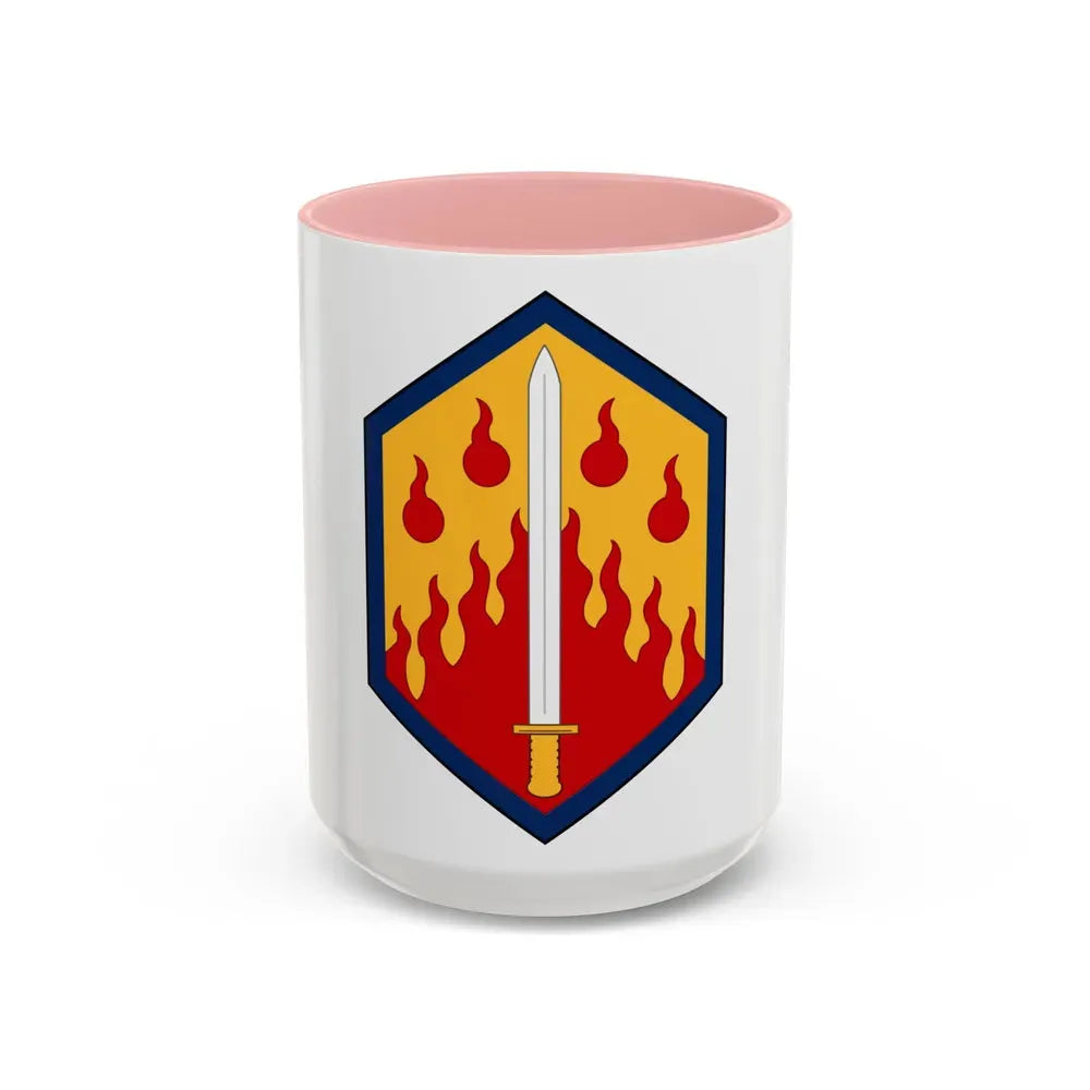 48th Chemical Brigade (U.S. Army) Accent Coffee Mug 15oz Pink - Go Mug Yourself