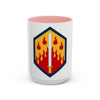 48th Chemical Brigade (U.S. Army) Accent Coffee Mug 15oz Pink - Go Mug Yourself