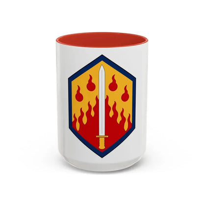 48th Chemical Brigade (U.S. Army) Accent Coffee Mug 15oz Red - Go Mug Yourself