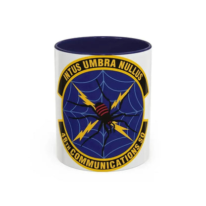 48th Communications Squadron (U.S. Air Force) Accent Coffee Mug 11oz Navy - Go Mug Yourself
