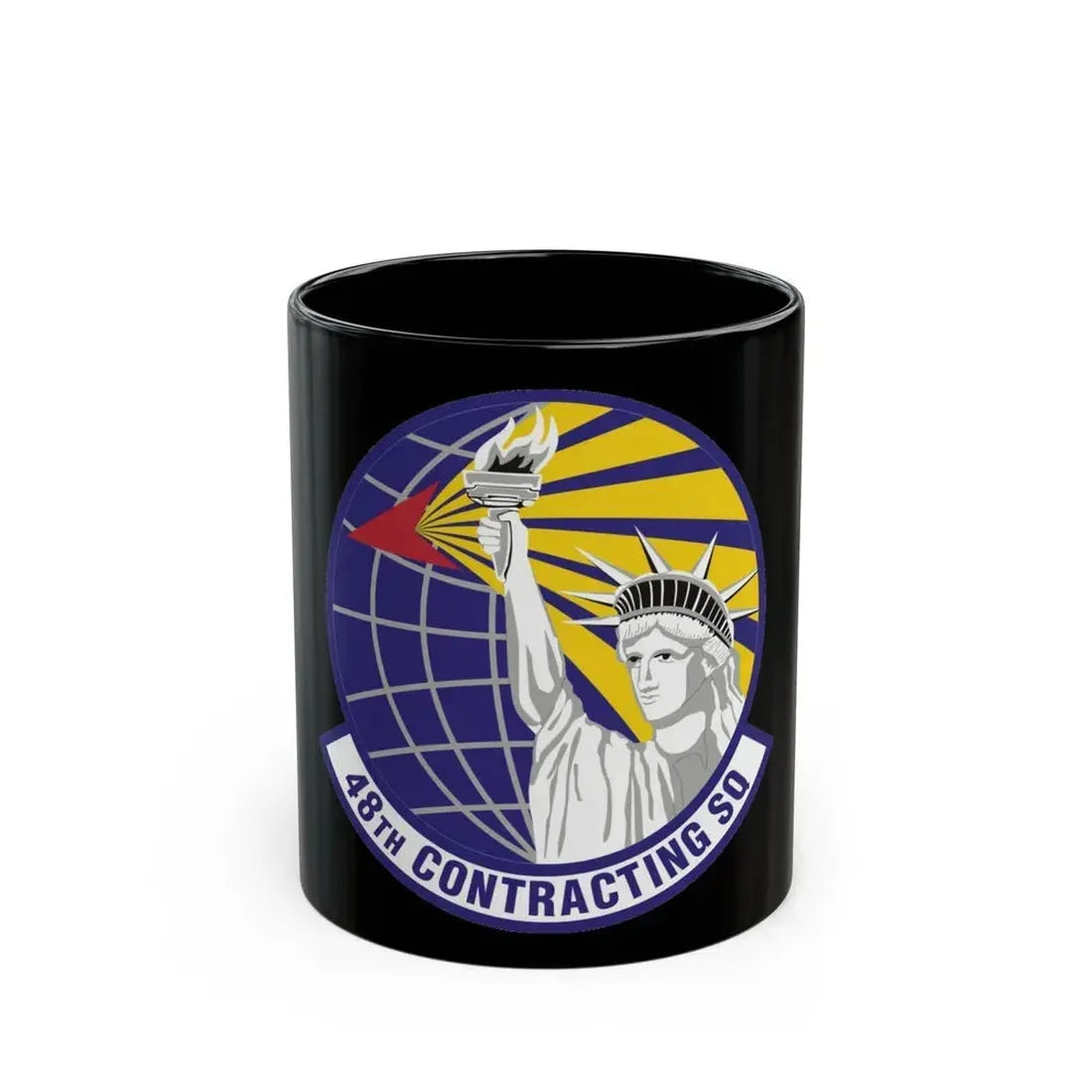 48th Contracting Squadron (U.S. Air Force) Black Coffee Mug 11oz - Go Mug Yourself