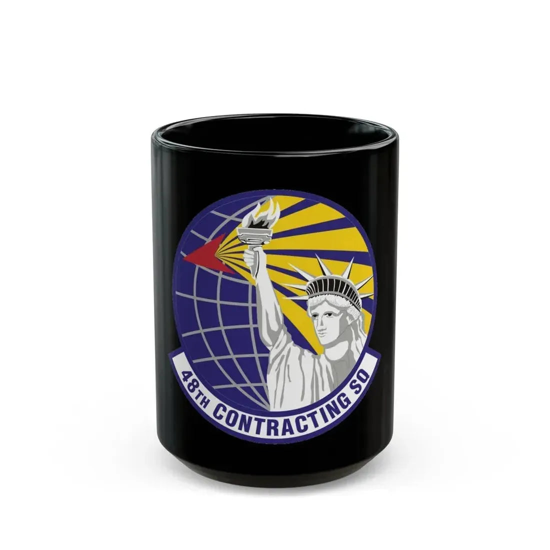 48th Contracting Squadron (U.S. Air Force) Black Coffee Mug 15oz - Go Mug Yourself