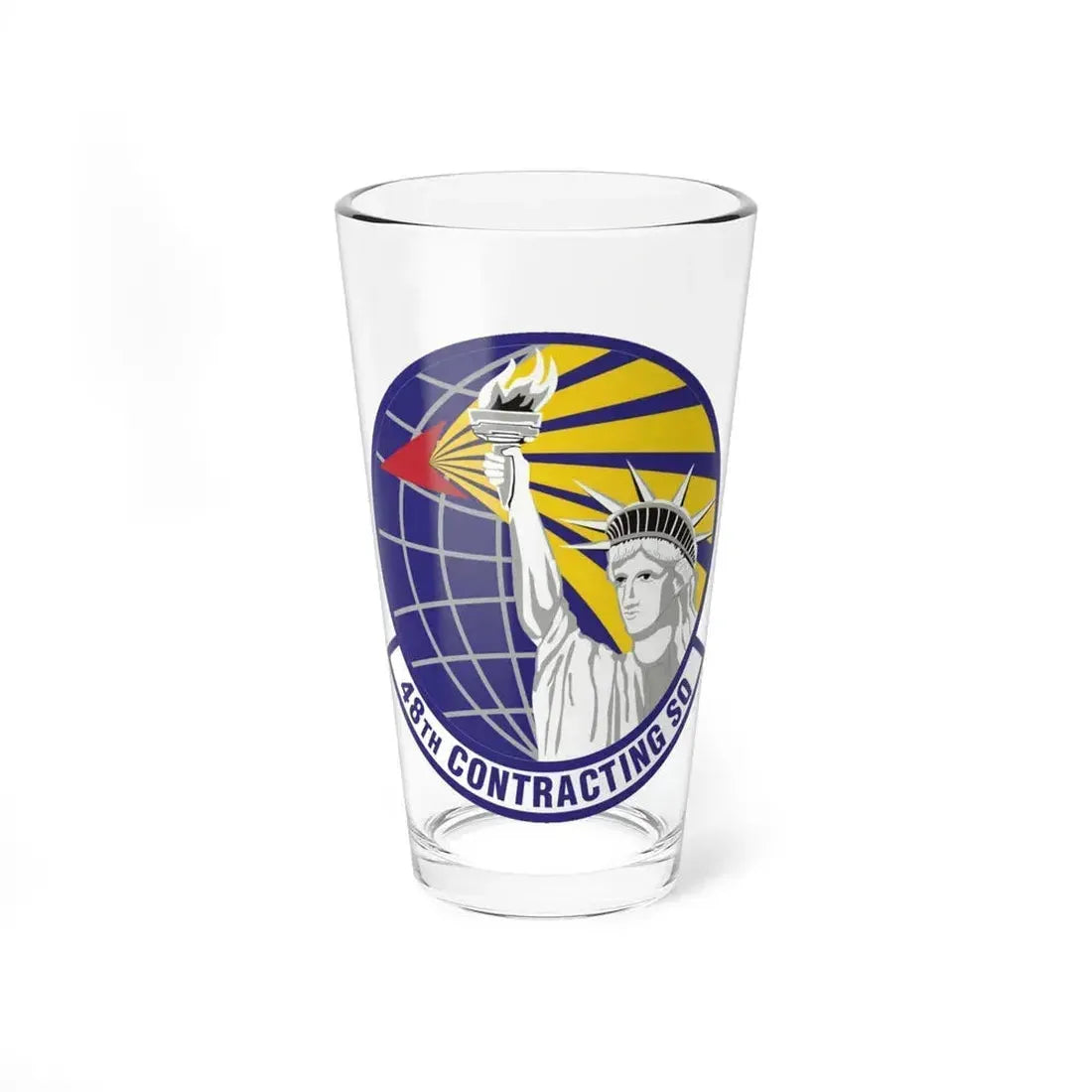 48th Contracting Squadron (U.S. Air Force) Pint Glass 16oz 16oz - Go Mug Yourself