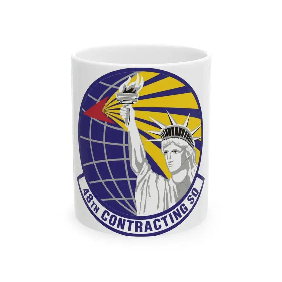 48th Contracting Squadron (U.S. Air Force) White Coffee Mug 11oz - Go Mug Yourself