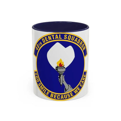 48th Dental Squadron (U.S. Air Force) Accent Coffee Mug 11oz Navy - Go Mug Yourself
