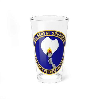 48th Dental Squadron (U.S. Air Force) Pint Glass 16oz 16oz - Go Mug Yourself