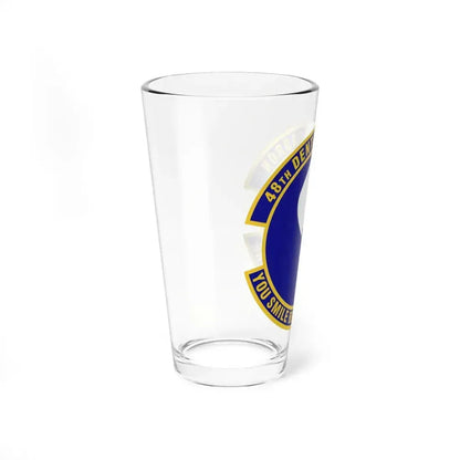 48th Dental Squadron (U.S. Air Force) Pint Glass 16oz - Go Mug Yourself