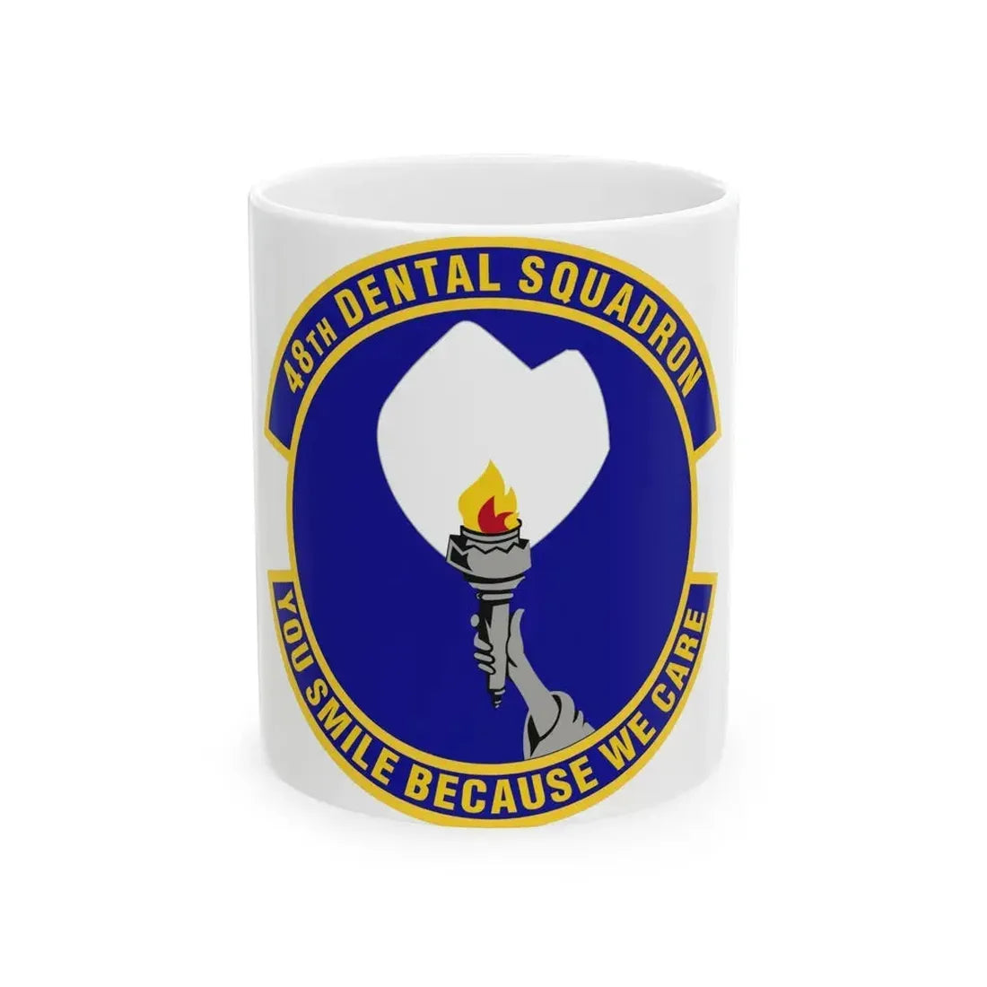48th Dental Squadron (U.S. Air Force) White Coffee Mug 11oz - Go Mug Yourself