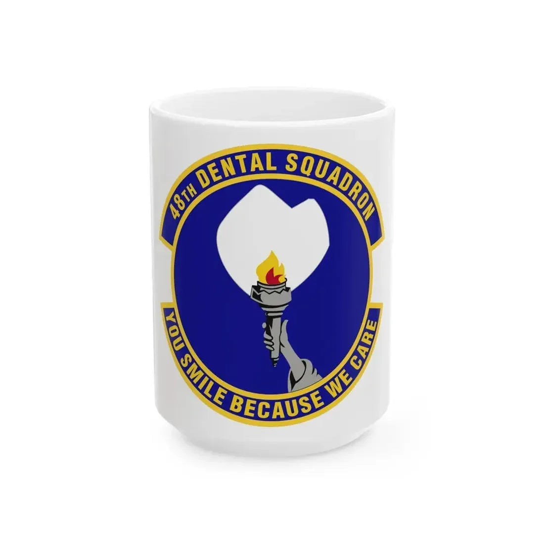 48th Dental Squadron (U.S. Air Force) White Coffee Mug 15oz - Go Mug Yourself