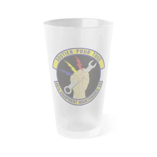 48th Equipment Maintenance Squadron (U.S. Air Force) Frosted Pint Glass 16oz 16oz Frosted - Go Mug Yourself