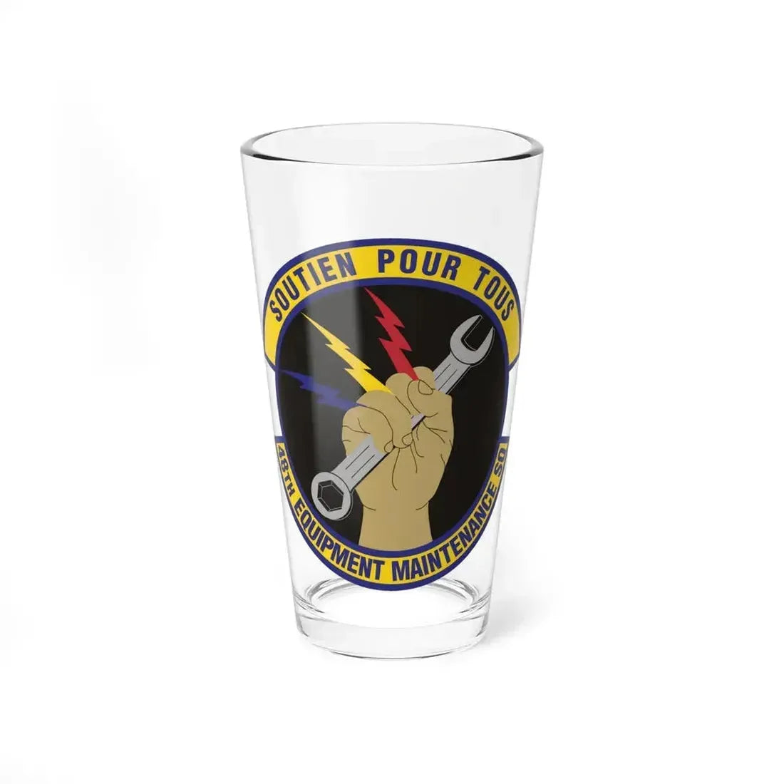 48th Equipment Maintenance Squadron (U.S. Air Force) Pint Glass 16oz 16oz - Go Mug Yourself